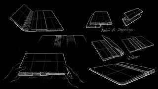 TCL sketches of rollable and foldable concept phone