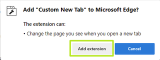 Click Add extension