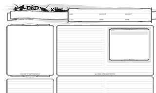 How to make a DND character sheet