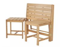 Argos Home Wooden Bench to Bistro Set