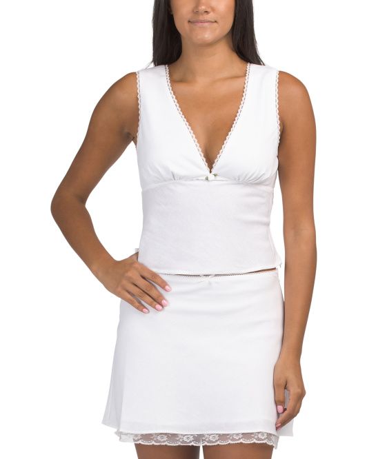 Nia , Linen Blend Celia Top