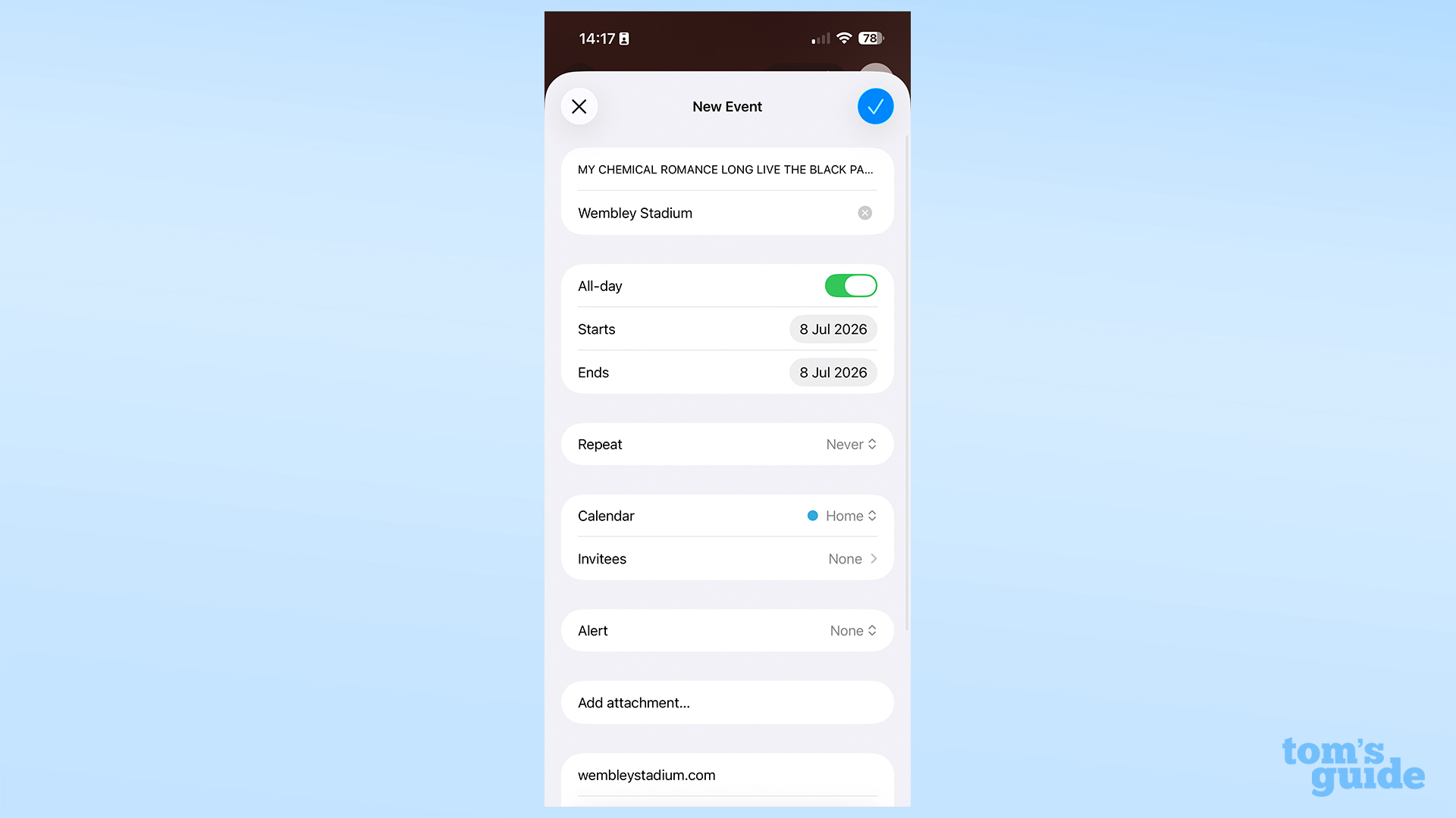 Apple Visual Intelligence calendar event editing mode