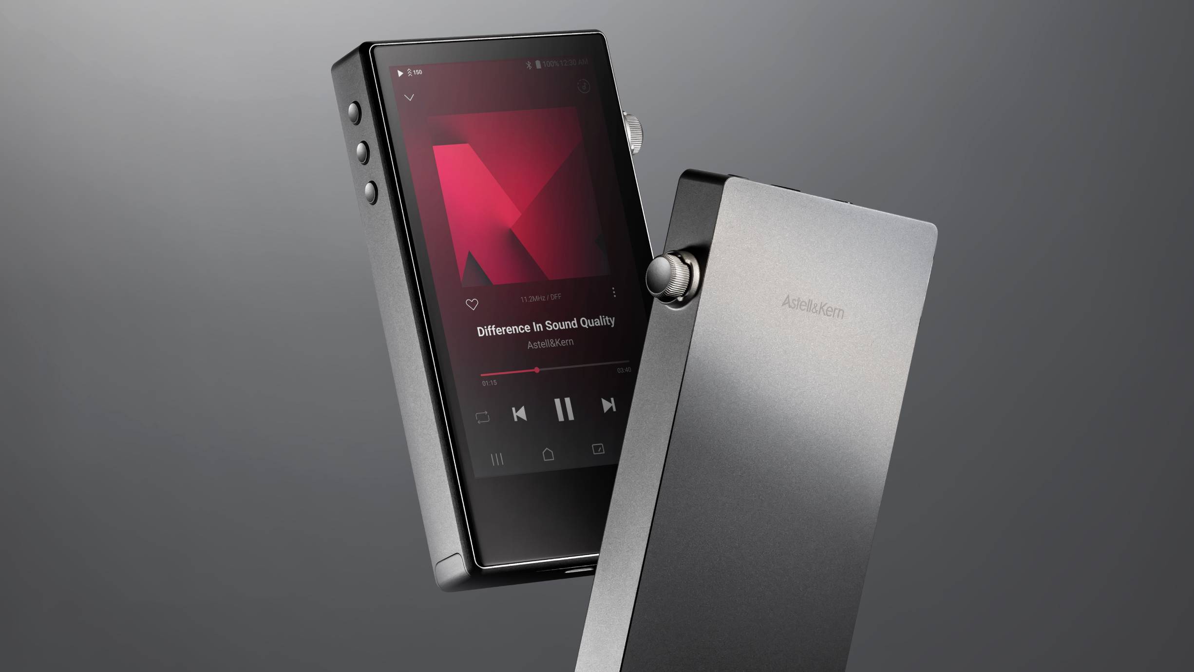 The Astell&amp;Kern PD5 on a gray background.