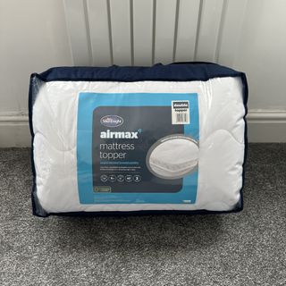 The Silentnight Airmax mattress topper in its packaging