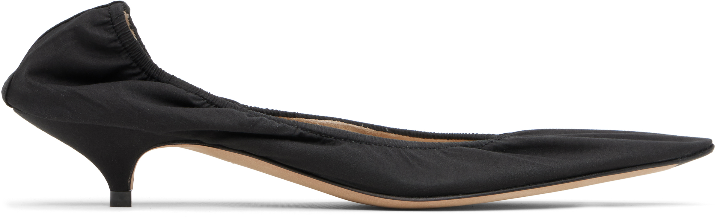 Black Liisa Kitten Heels