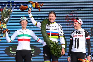 The 2017 Ronde van Drenthe podium