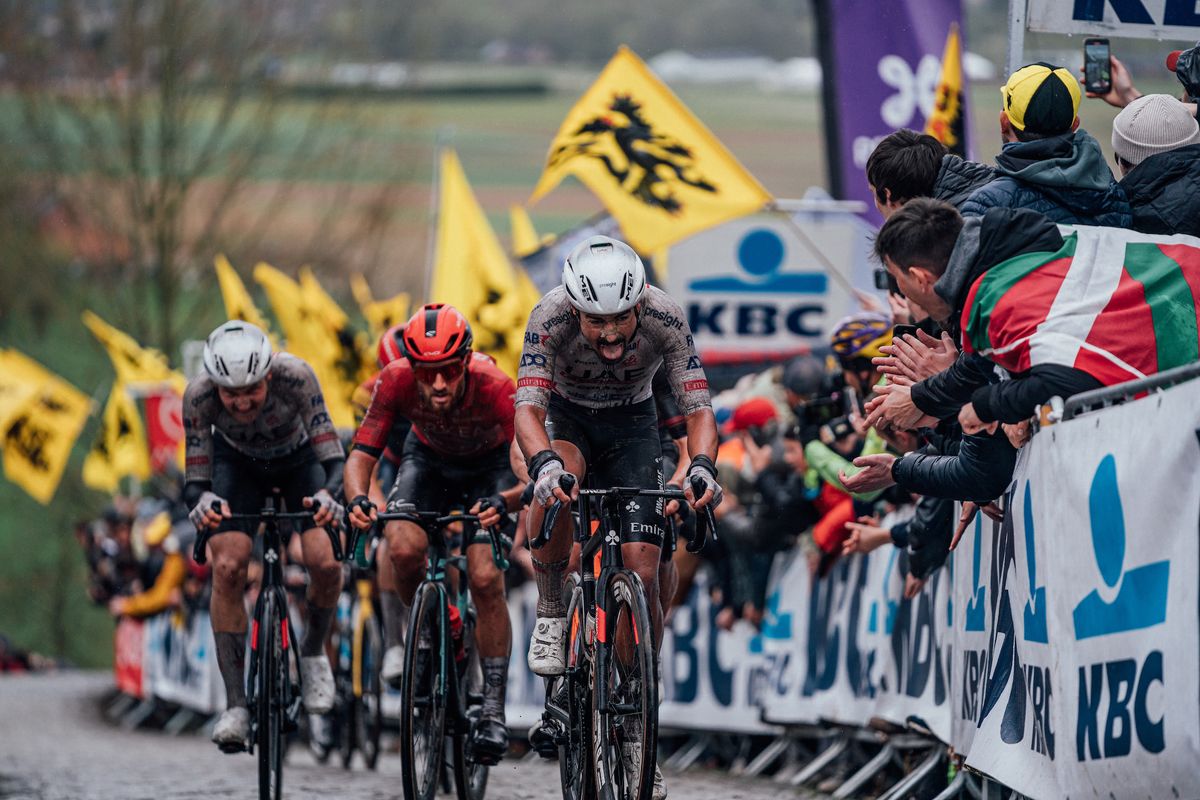 Picture by Zac Williams/SWpix.com - 31/03/2024 - Cycling - 2024 Ronde Van Vlaanderen - Antonio Morgado, UAE Team Emirates.