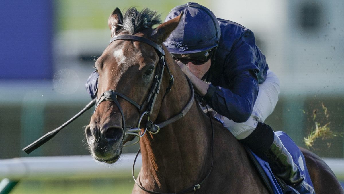 City of Troy and Ryan Moore racing at Newmarket