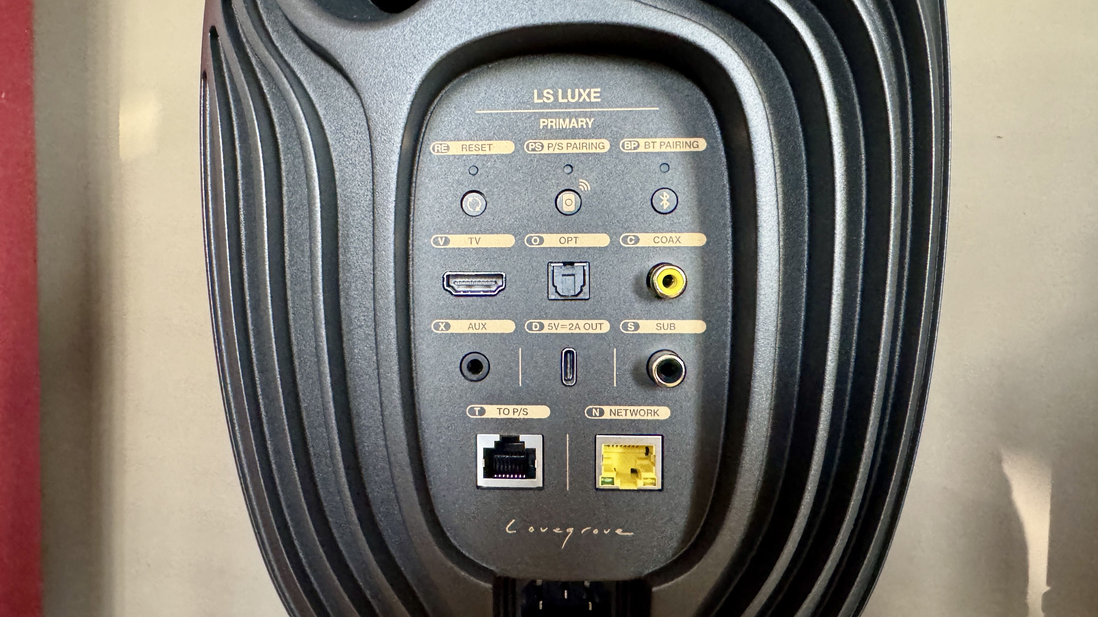 KEF LS Luxe seen from the back