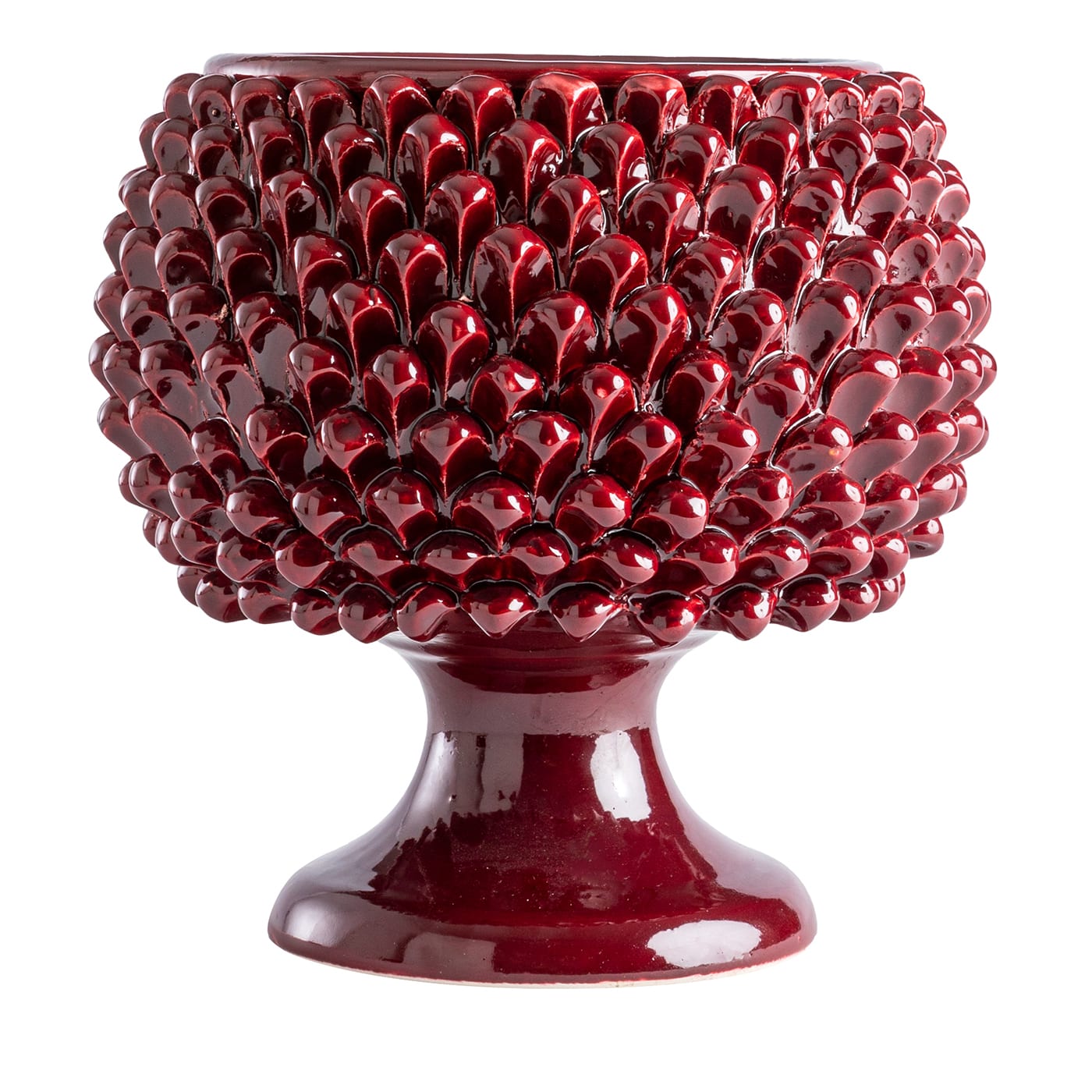 Pigna Bordeaux Ceramic Vase
