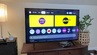 Google TV menu on a Sony Bravia 3 LED TV