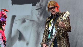 Nicky Wire of Manic Street Preachers performs on stage during the first day of Pinkpop Festival at Megaland on June 11, 2011 in Landgraaf, Netherlands.