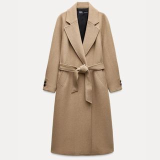 Zara Longline Belted Coat