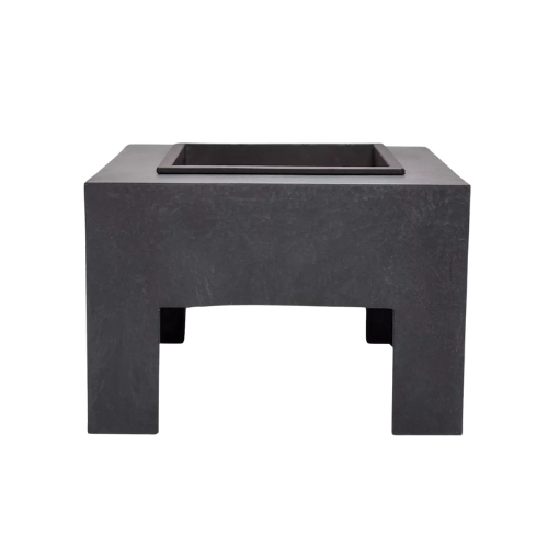Ivyline Square Console Firepit, Grey