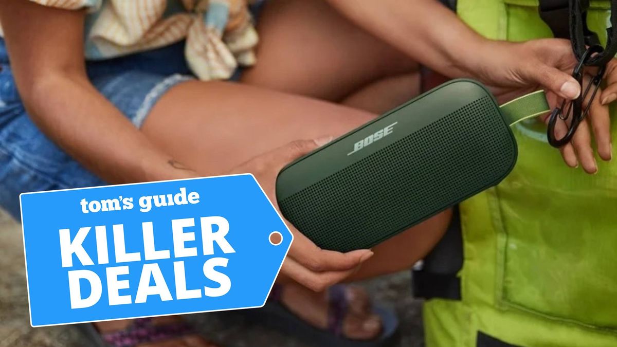 Bose SoundLink Flex Wireless Waterproof Portable Bluetooth Speaker, Cypress Green