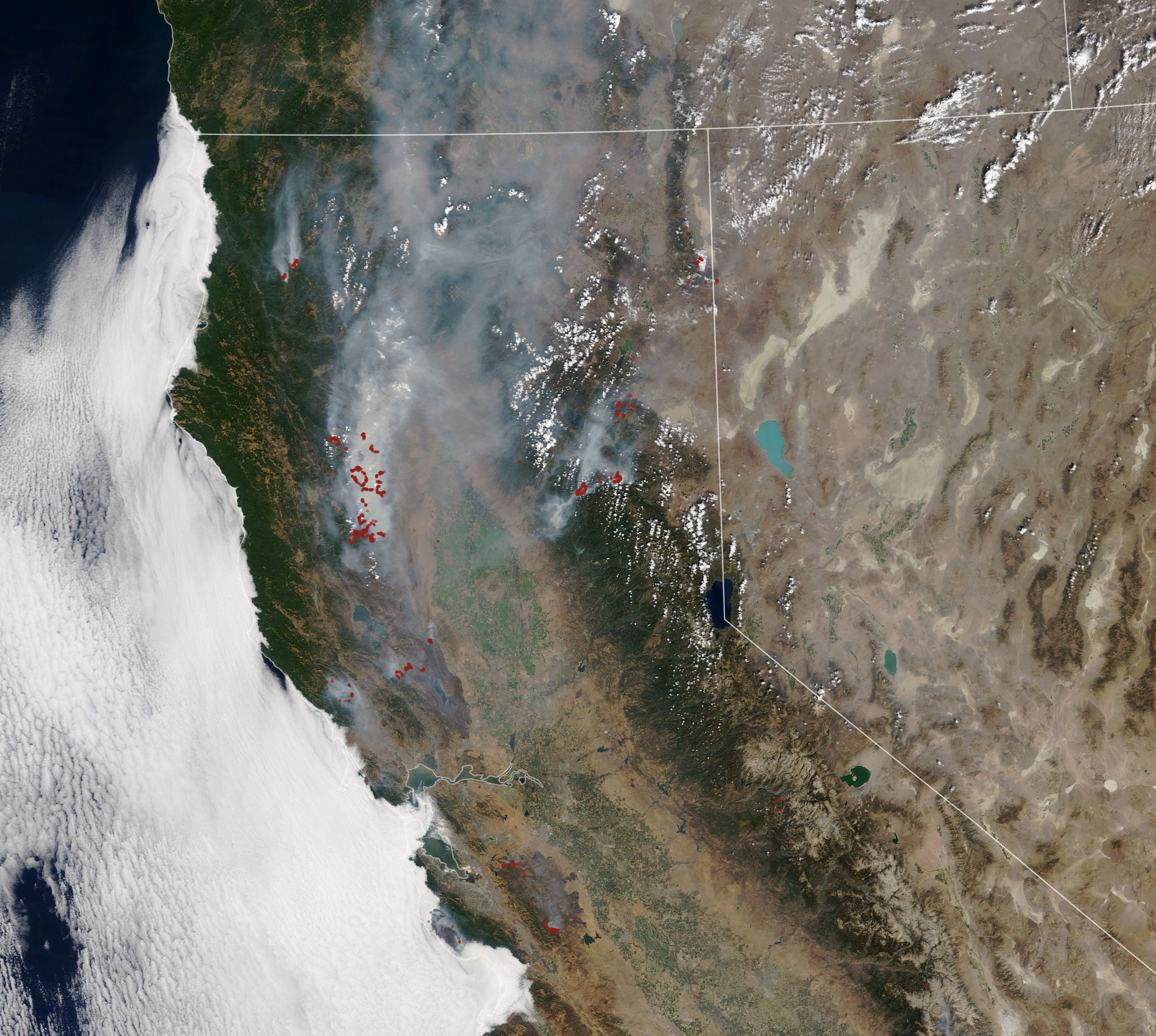 California Wildfire Damage Spotted From Space Photos Space