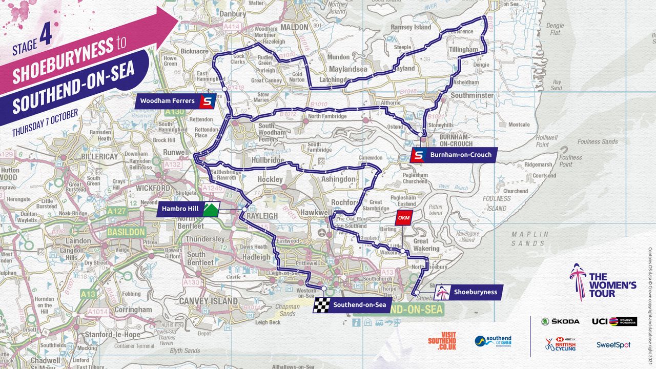 The Women's Tour / SweetSpot - Stage 4 Map