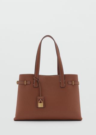 Shopper Bag With Padlock - Women | Mango United Kingdom