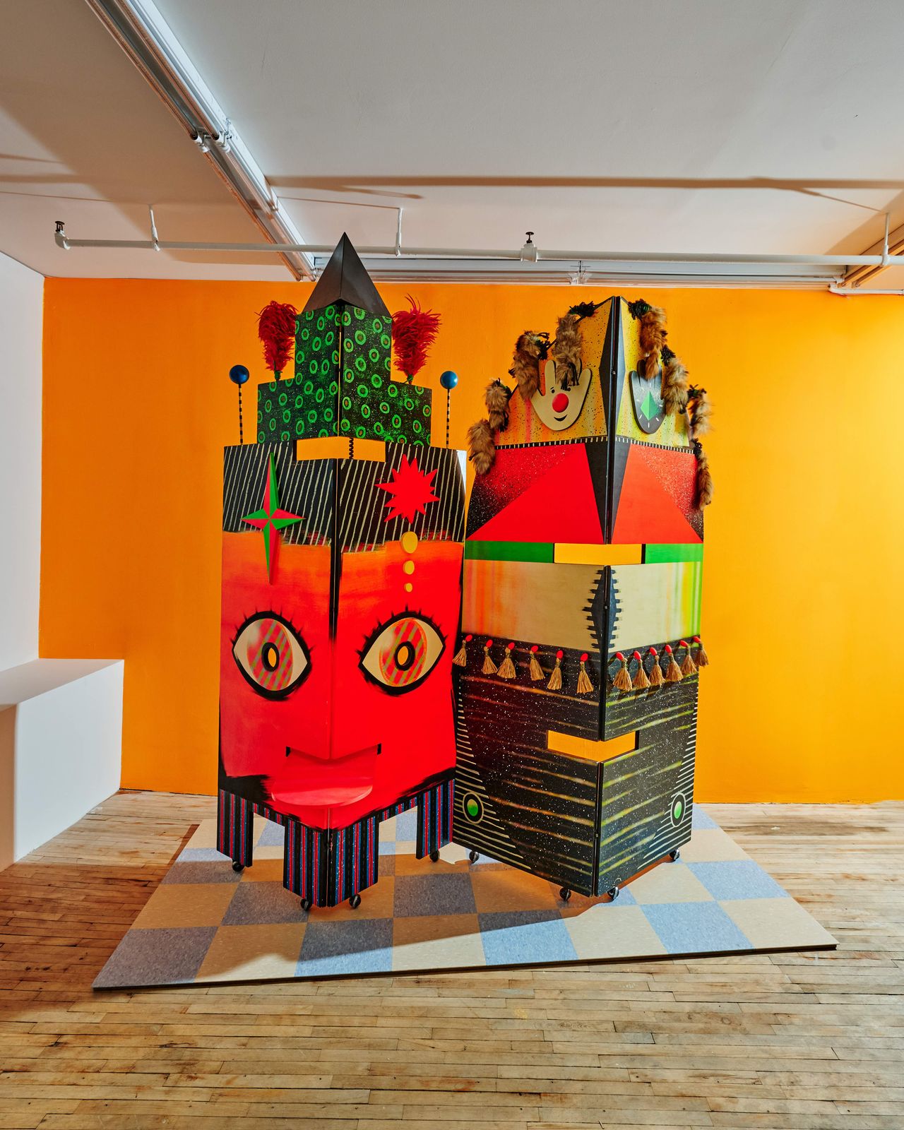 Colourful Day-Glo artworks by Dan Friedman