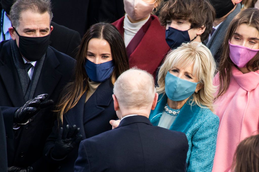 Hunter, Ashley, and Jill Biden.