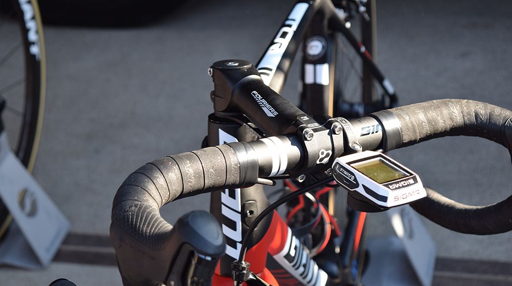 Most of Team Sunweb use stems from Giant, but a few riders used Fouriers' offering