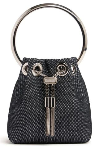 Jimmy ChooMicro Bon Bon embellished top handle bag