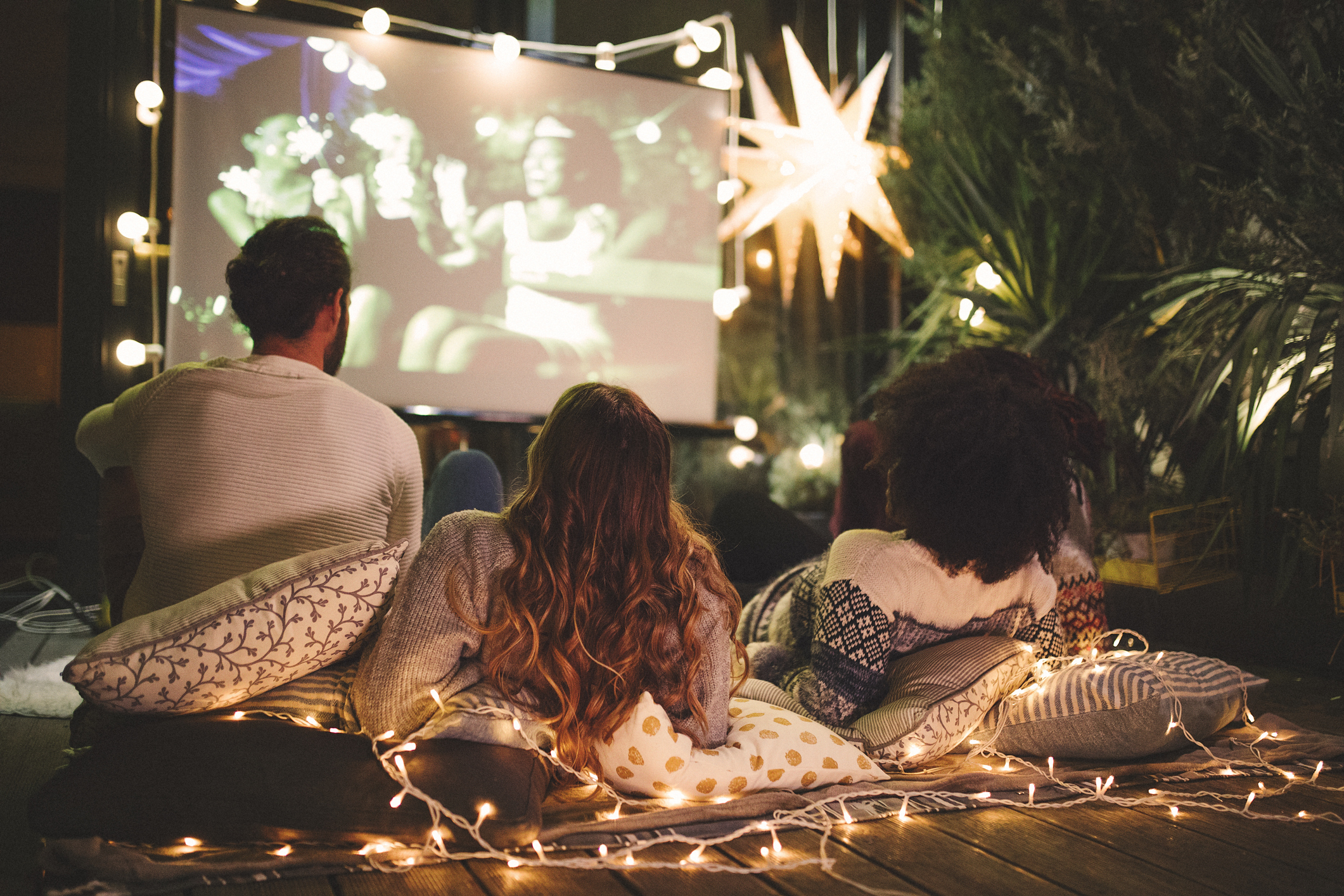 Outdoor screen adds more privacy in a garden