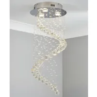 Spiral Droplet Chandelier: £120, Matalan