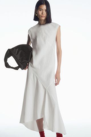 COS Draped Asymmetric Maxi Dress