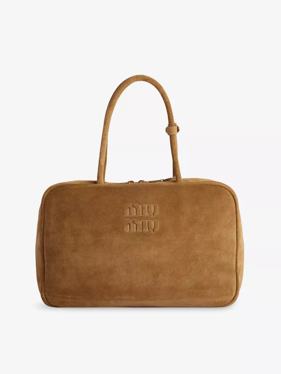 Beau Suede Top Handle Bag