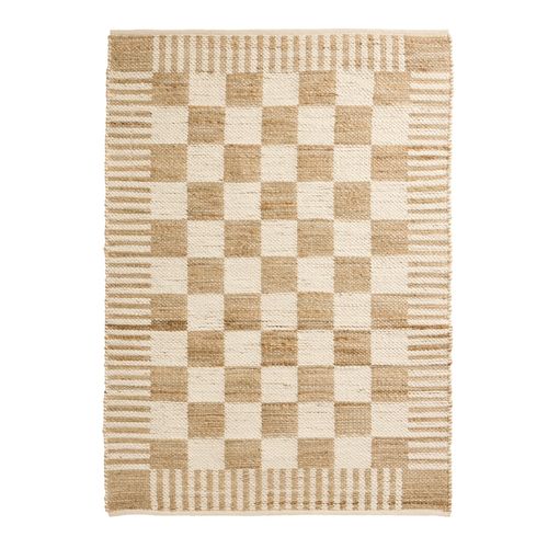 Archive Checkerboard Natural Flatweave Rug