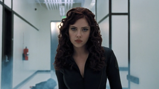 Scarlett Johansson as Black Widow in Iron Man 2