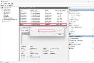 Event Viewer basic search