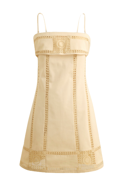 J.Crew, Crochet-Panel Mini Dress