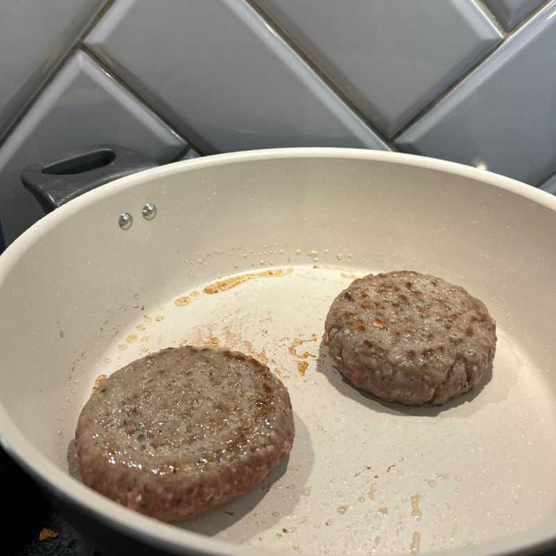 M&amp;amp;S All In One 28cm Saucepan cooking burgers