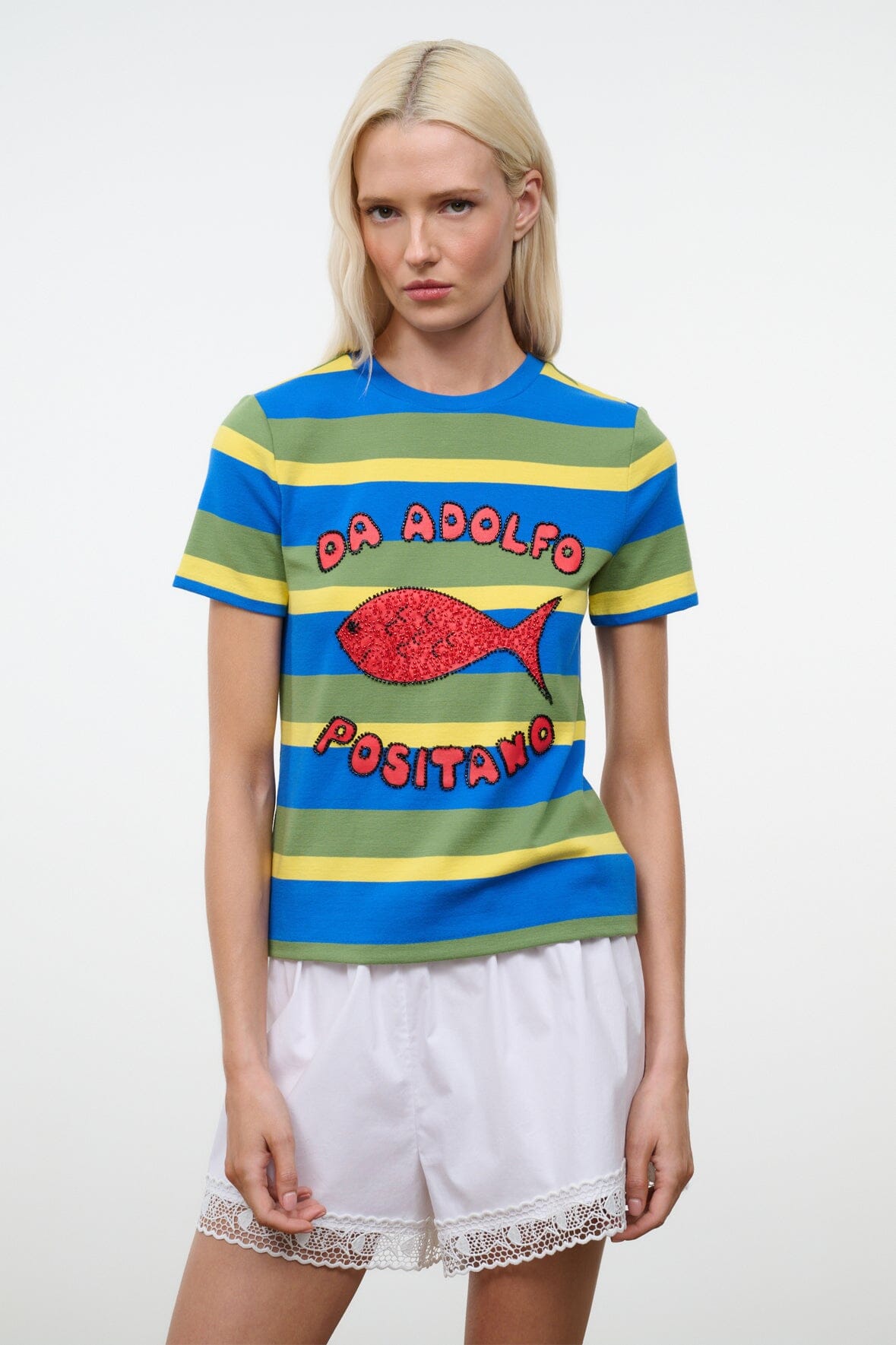 Weekend Crew Tee | Costa Stripe - Costa Stripe / Xs