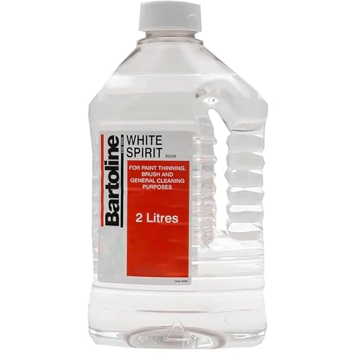 White Spirit 2 Litre Multi-Purpose Paint Solvent for Stripping Paint, Cleaning Paint Brushes &amp;amp; General Cleaning Purposes - Paint Thinner, Stain Remover, Oil Based Paint Cleaner - Sold by Angix