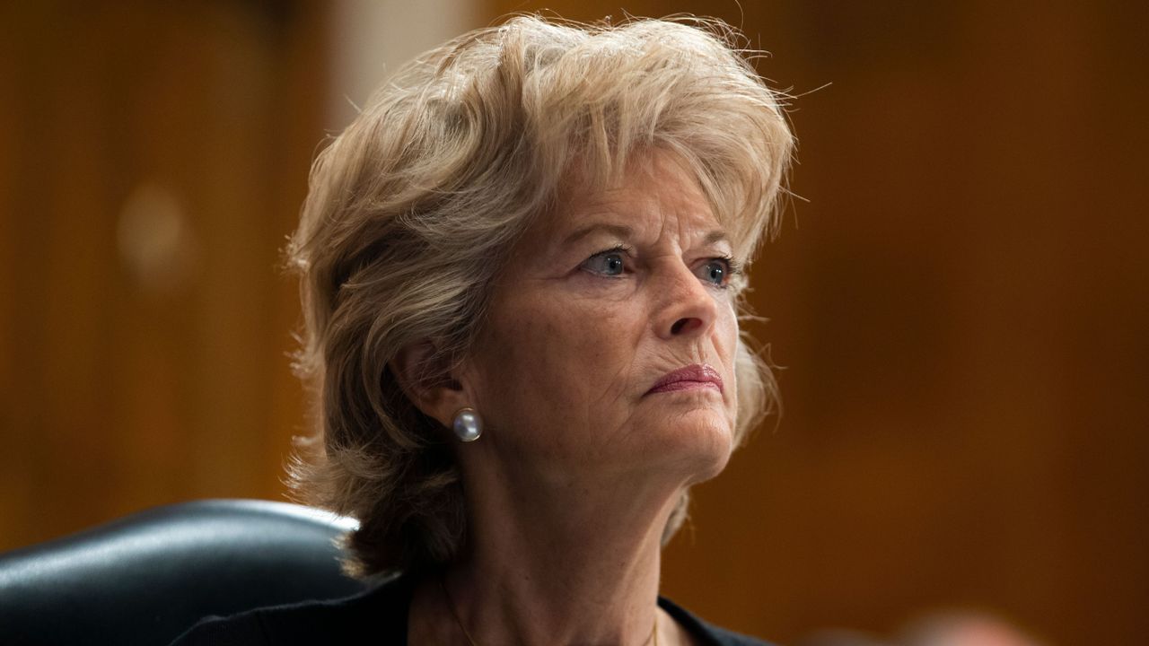 republican senator from alaska lisa murkowski speaks during the us senate health, education, labor, and pensions committee hearing to examine covid 19, focusing on lessons learned to prepare for the next pandemic, on capitol hill in washington, dc on june 23, 2020 photo by michael reynolds pool afp photo by michael reynoldspoolafp via getty images