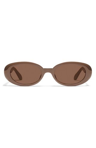 Felt Cute 52mm Gradient Small Oval Sunglasses