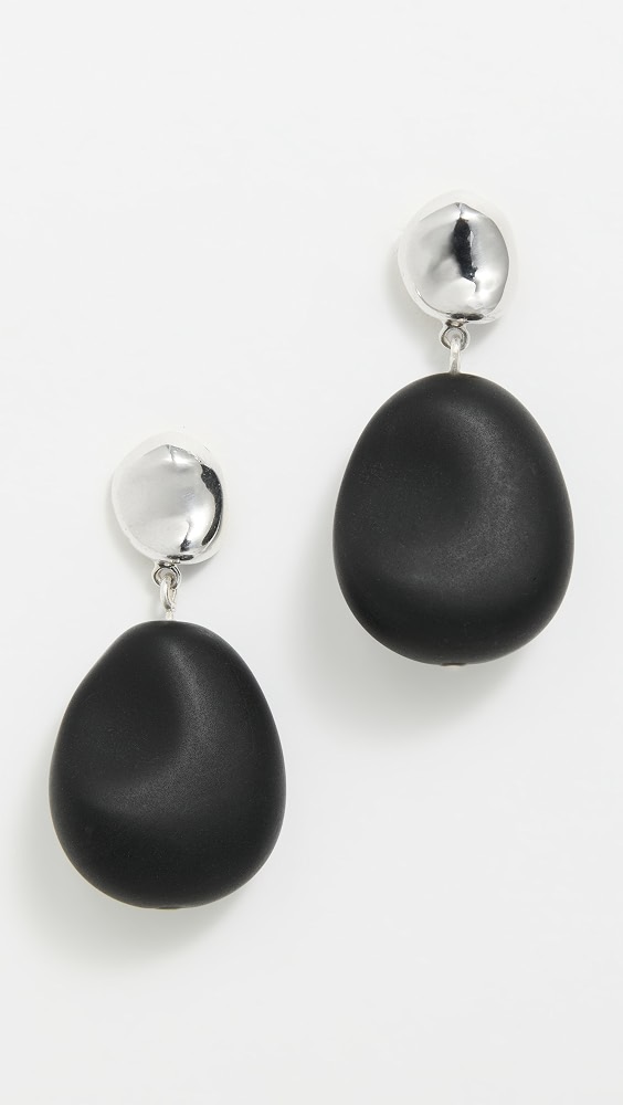 Ada Earrings - Sterling Silver/onyx