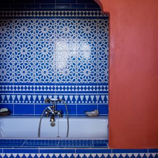 bathroom with moroccan tiles