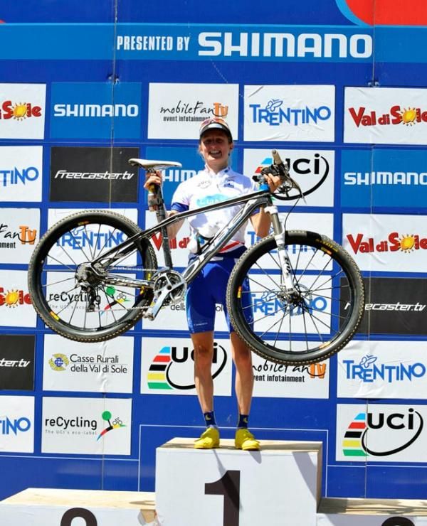 Catharine Pendrel leads the world cup rankings after Vale di Sole.