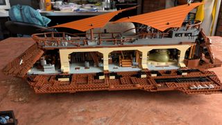 Lego Jabba's Sail Barge with side-panels open