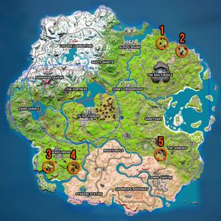 Fortnite Bomb Crater Clusters map