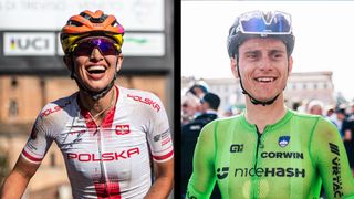 Kasia Niewiadoma and Matej Mohoric won the 2023 UCI Gravel World Champsionships