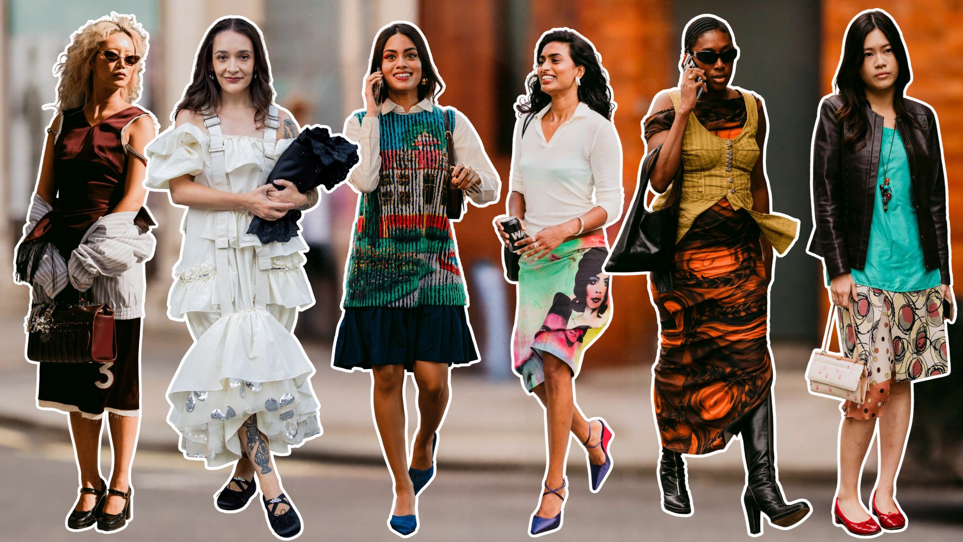 An image of the key street style trends at London Fashion Week September 2026.
