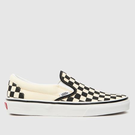 Vans Classic Slip-On Checkerboard in Black &amp;amp; Cream