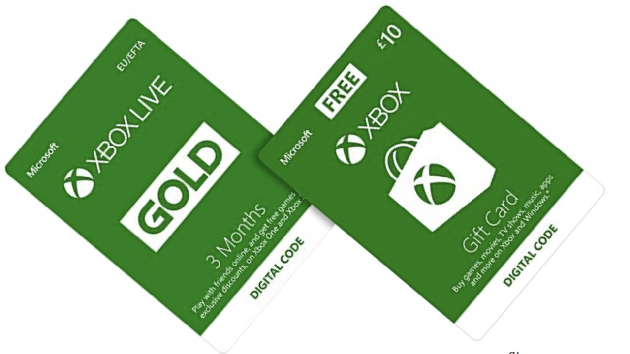 10 credit for FREE 3 Month Xbox Live Gold Membership |