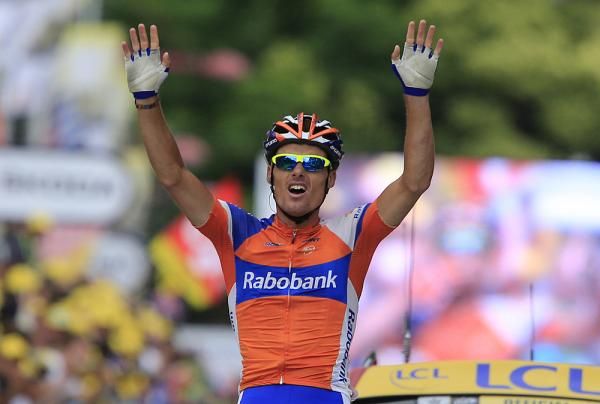 Luis Leon Sanchez (Rabobank) claimed the victory in Foix