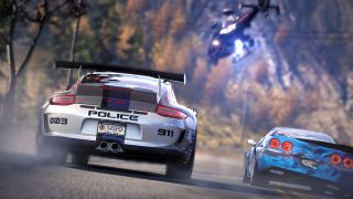 Best racing games - police supercar chases a racer